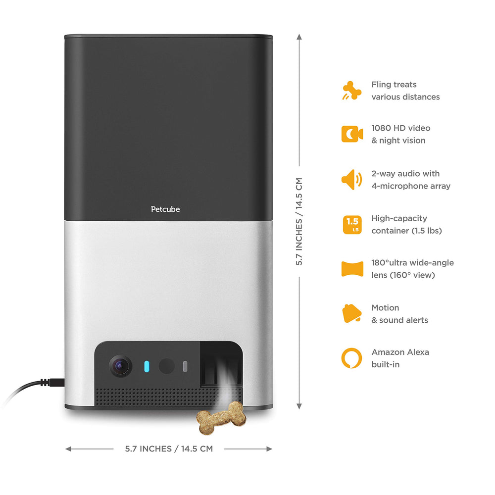 Petcube Bites 2 wide-angle view for comprehensive room coverage