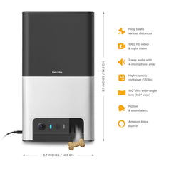 Petcube Bites 2 wide-angle view for comprehensive room coverage