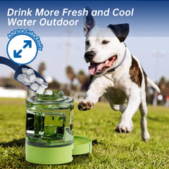 PETDOTT 77oz dispenser with red button for controlled dispensing.