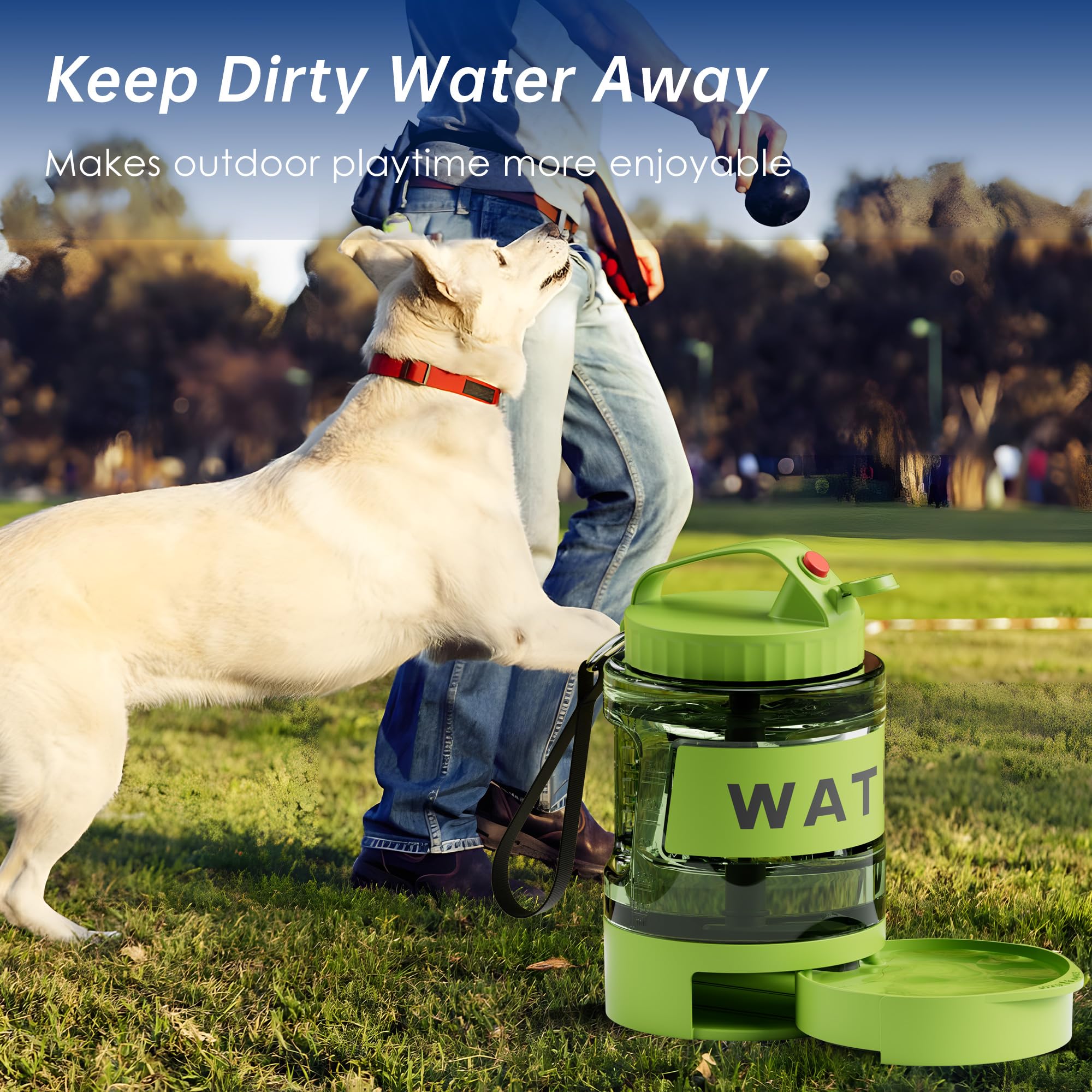 PETDOTT 77oz ice-cubes-opening enables cooling drinks outdoors.