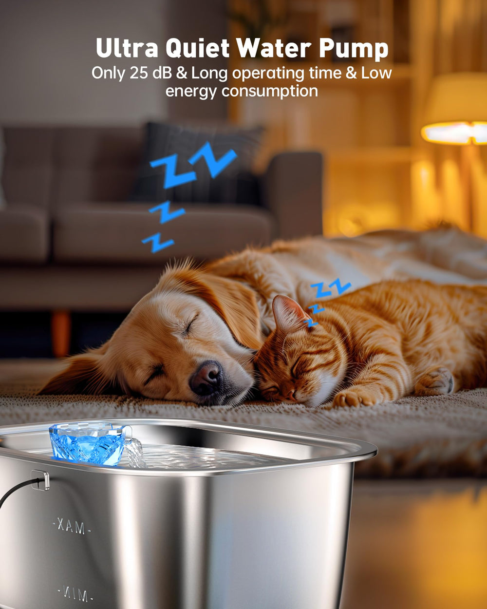 PETDOTT filtered water bowl photo emphasizes clean hydration for pets.