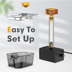 PETDOTT stainless steel pump front view highlights durability and clean water