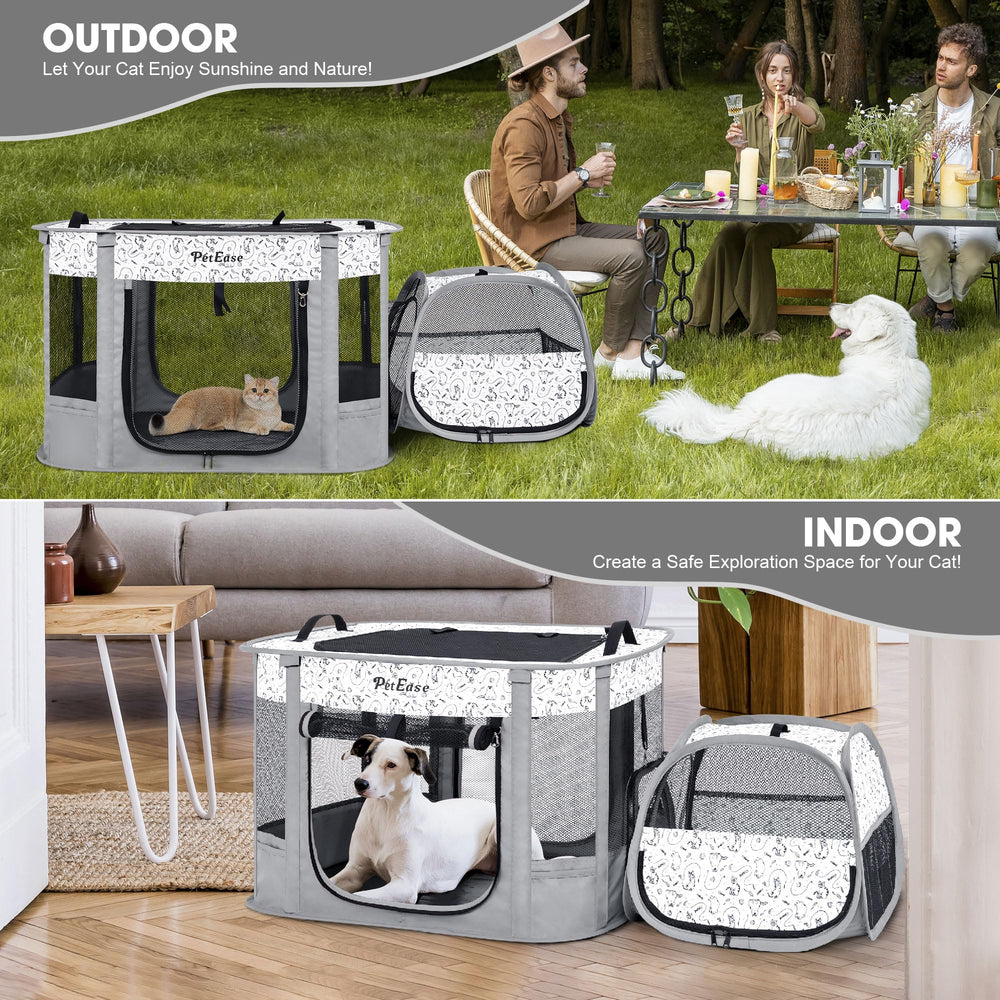 PetEase travel-ready enclosure suitable for home, travel, and outdoor adventures.