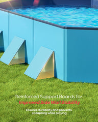 Peteast dog pool anti-slip bottom keeps toys and pups safe on different surfaces