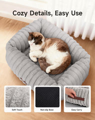 PETEMPO cat bed six temperature levels illustrate customizable warmth.
