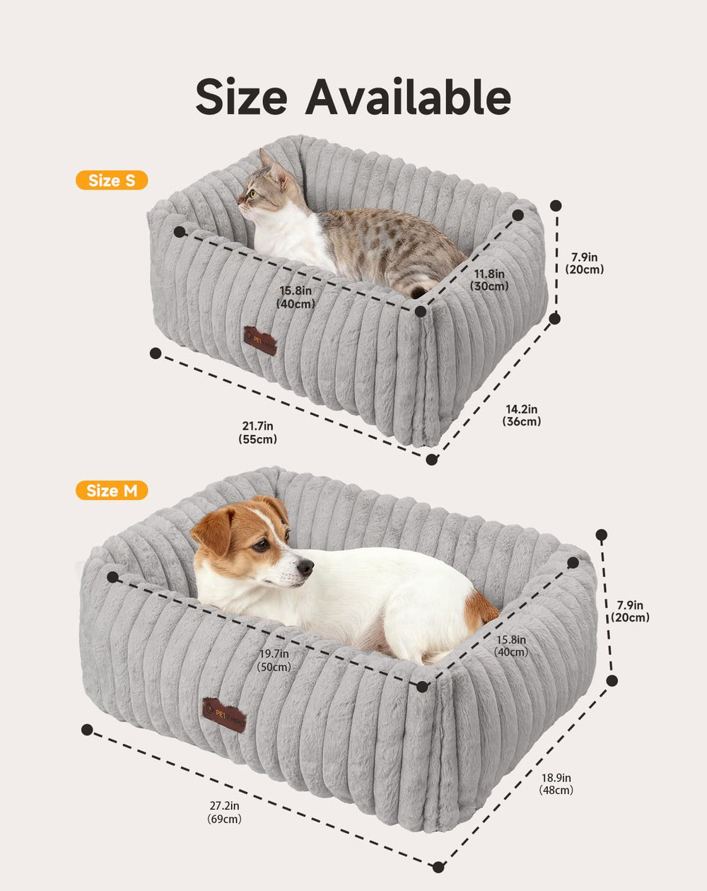 PETEMPO cat bed non-slip bottom keeps the bed steady during use.