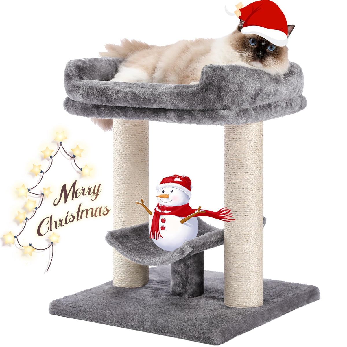 PETEPELA 19in cat tree base showcases sturdy construction for reliable daily use.
