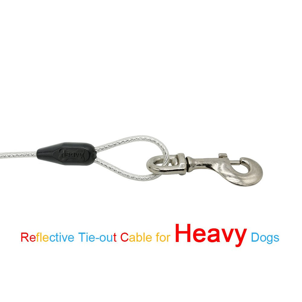 Petest anti-rust vinyl layer protects cable from rain and weathering.