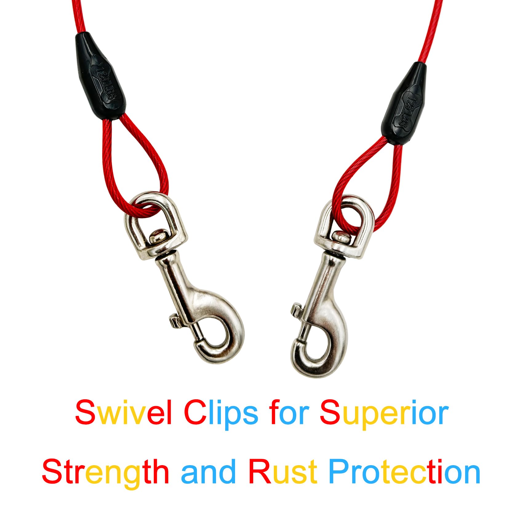 Petest crimp covers protect cable ends from rain and wear