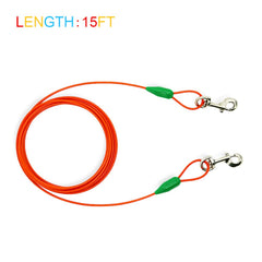 Petest steel cable with swivel clip detail highlights strong attachment.