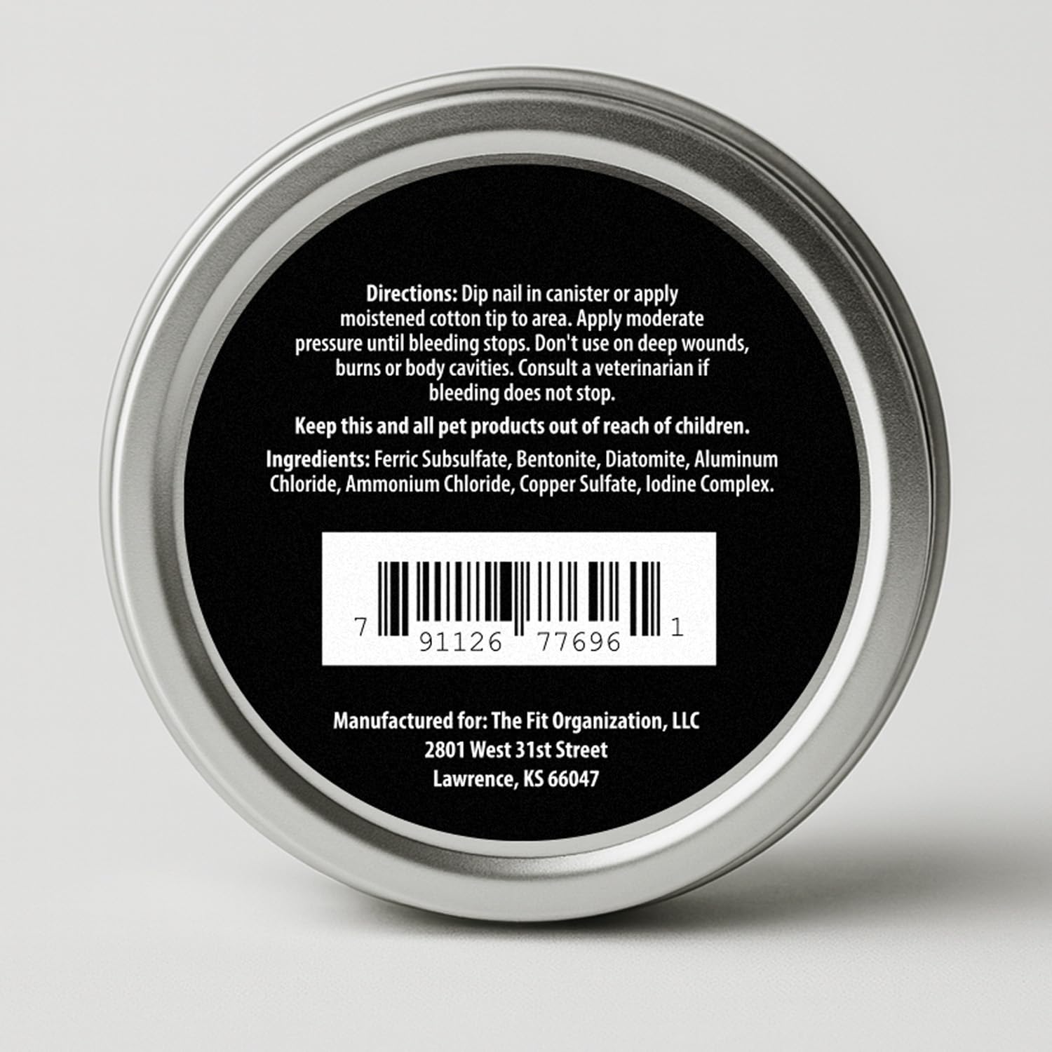 PetEyez styptic powder helps stop nail-trim bleeding for dogs and cats safely