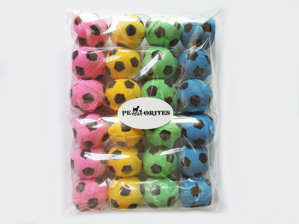 PETFAVORITES 1.65-inch cat balls provide lightweight fun and exercise.