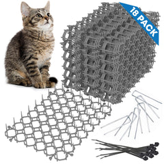 Petfolio scat mat around a potted plant deters cats.
