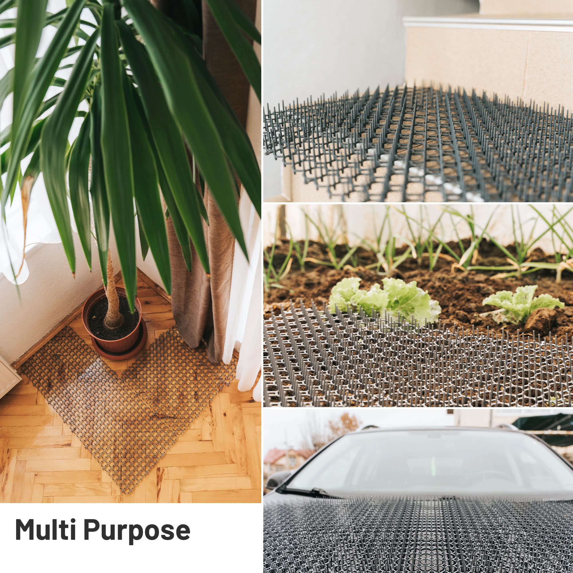 Petfolio scat mat easy tool-free install saves time with included staples.