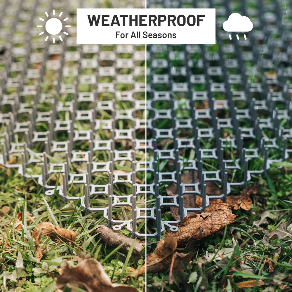 Petfolio scat mat wide coverage covers up to 15 square feet for broad deterrence.