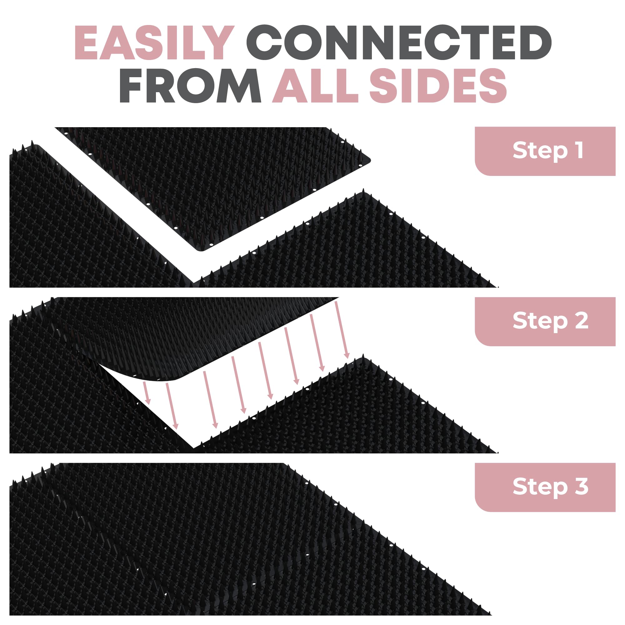 Petfolio mat edges connected demonstrates scalable coverage for larger areas