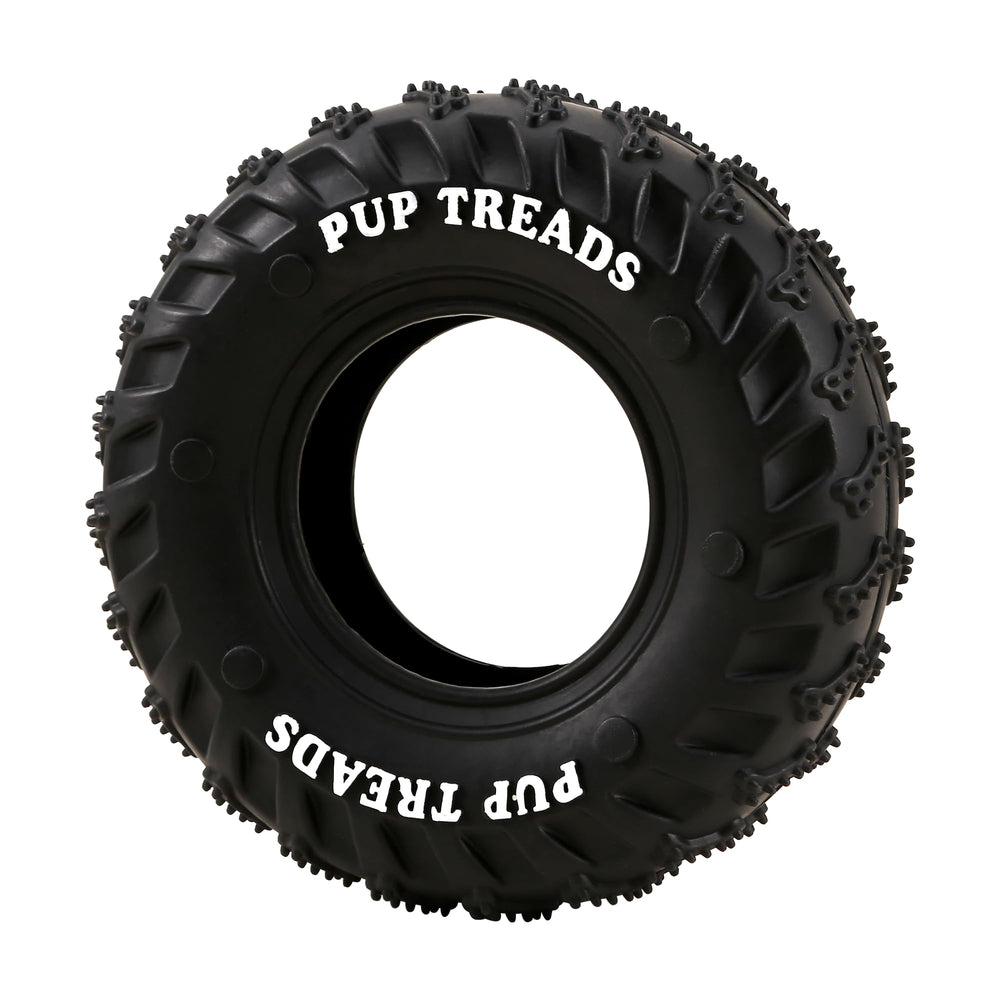 PETFROH heavy-duty tire chew toy close-up highlighting durability for powerful chewers.