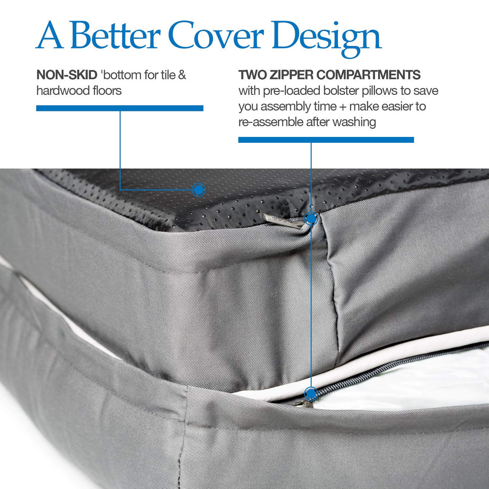 PetFusion Ultimate Dog Bed machine-washable cover for easy cleaning
