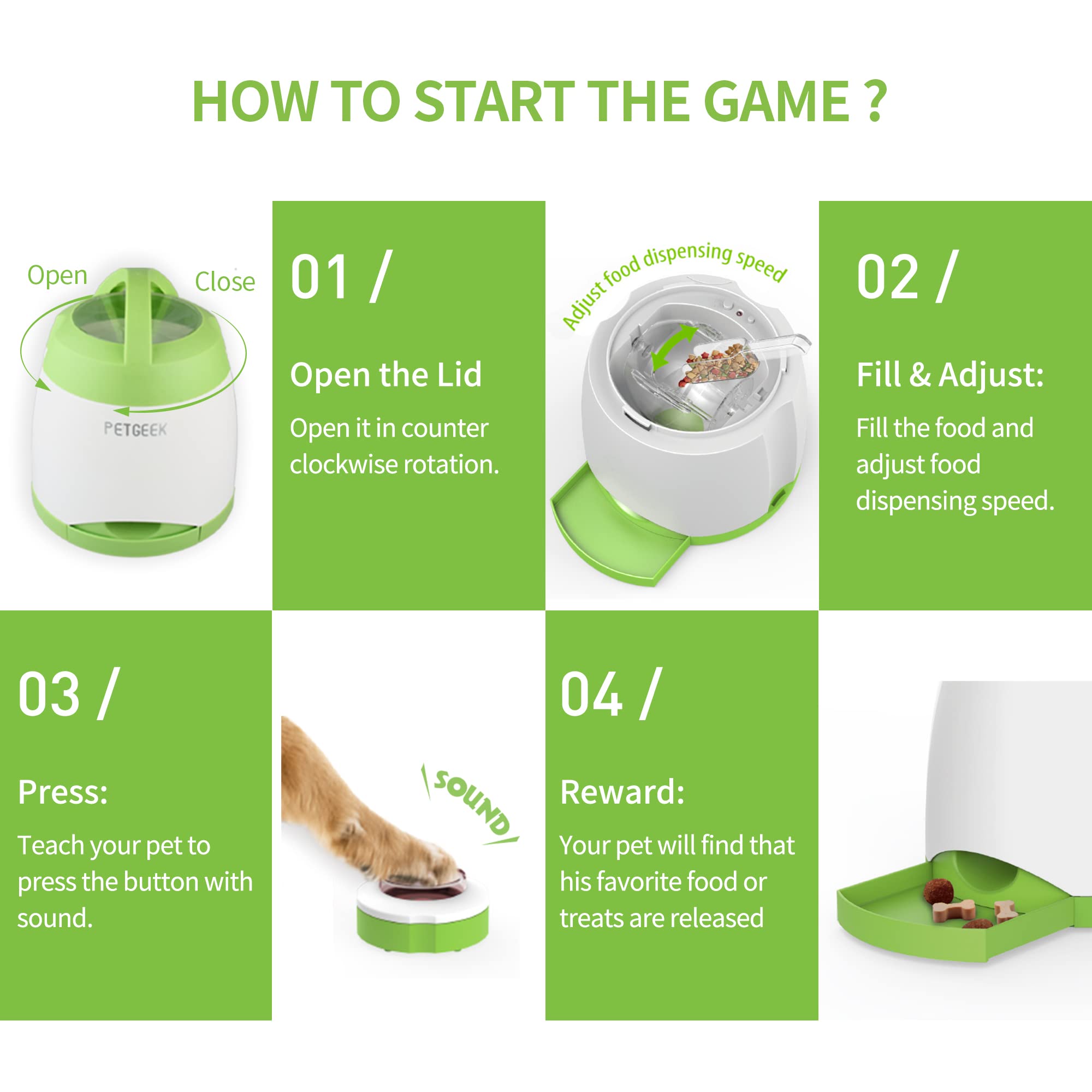 PETGEEK suction cup and peg keep the feeder steady on various surfaces