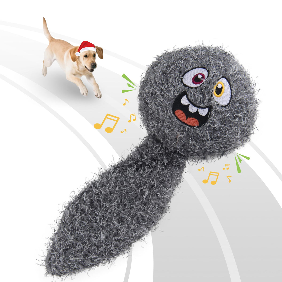PETGEEK interactive-squeaky-dog-toy-plush-cover for engaging indoor play and canine bonding.