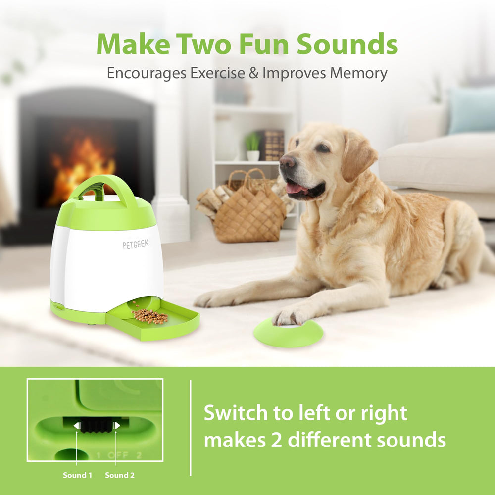 PETGEEK remote-control activation shows extended play with rewards across rooms.
