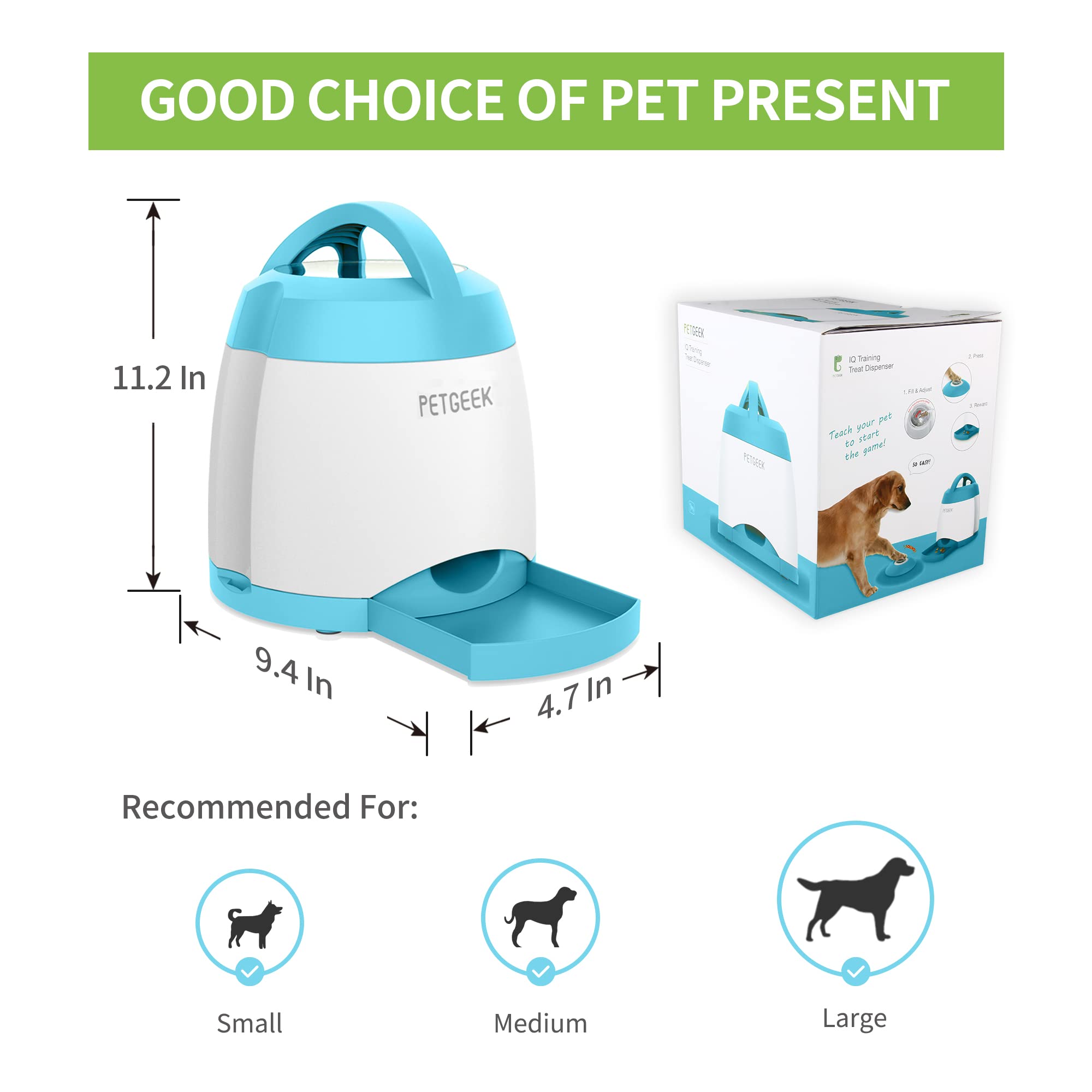 PETGEEK voice-recording feature lets you guide dogs during play.