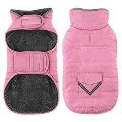 Petglad dog coat waterproof back pocket keeps belongings secure during winter walks