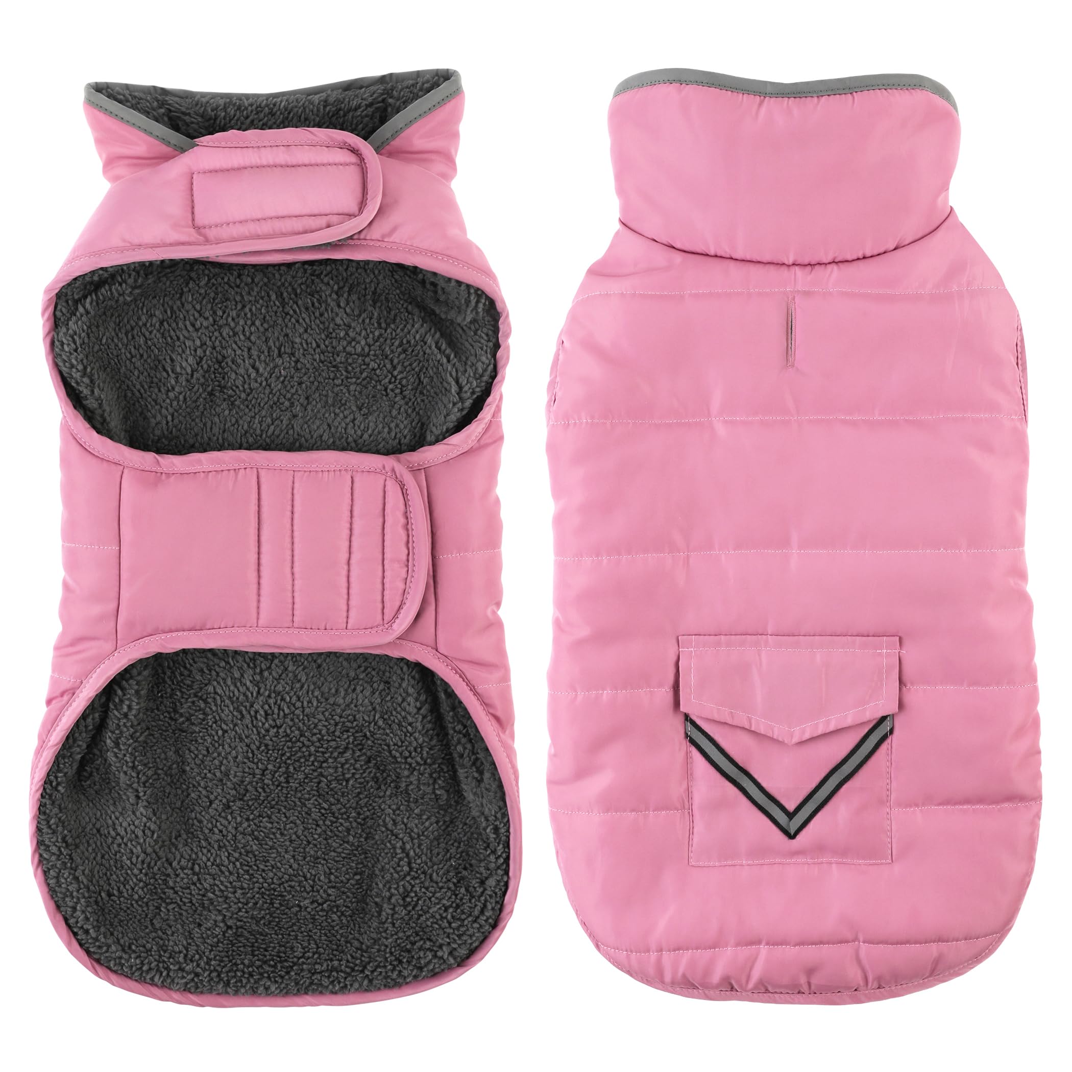 Petglad dog coat waterproof winter jacket keeps your pup dry on snowy strolls.