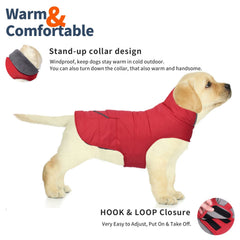 Petglad dog coat windproof outerwear protects against cold gusts for cozy winter strolls