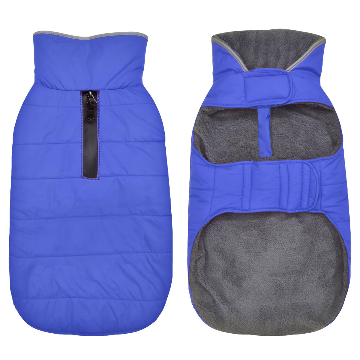 Petglad dog winter coat with fleece lining warms during chilly walks