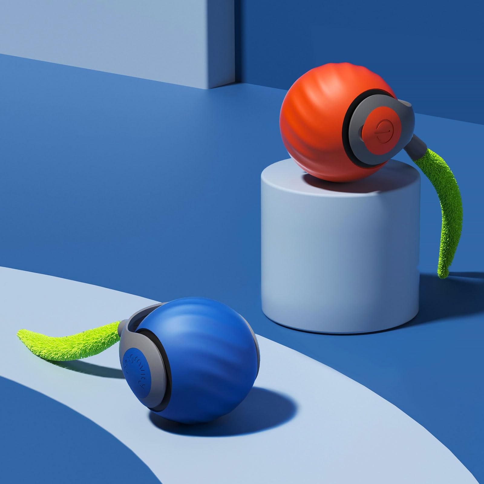 Petgravity Speedy Sprint Ball green-light independent play mode