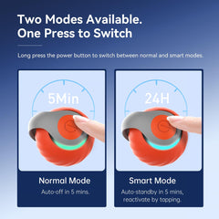 Petgravity Speedy Sprint Ball red-light battery indicator signals recharge needed