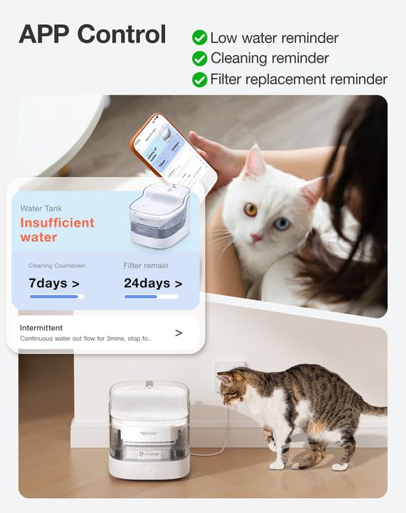 PETGUGU PF1L wireless pump design emphasizes safe setup with a corded power.