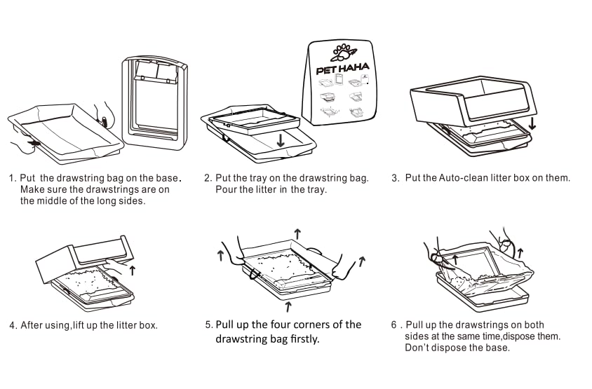 PET HAHA note indicates not including litter box in purchase
