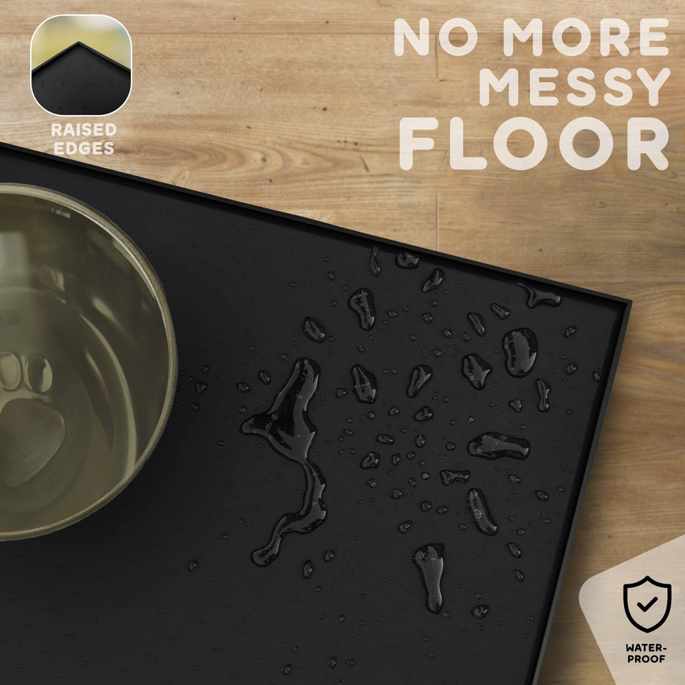 PETHAPPILY cat-under-bowl mat catches spills beneath bowls