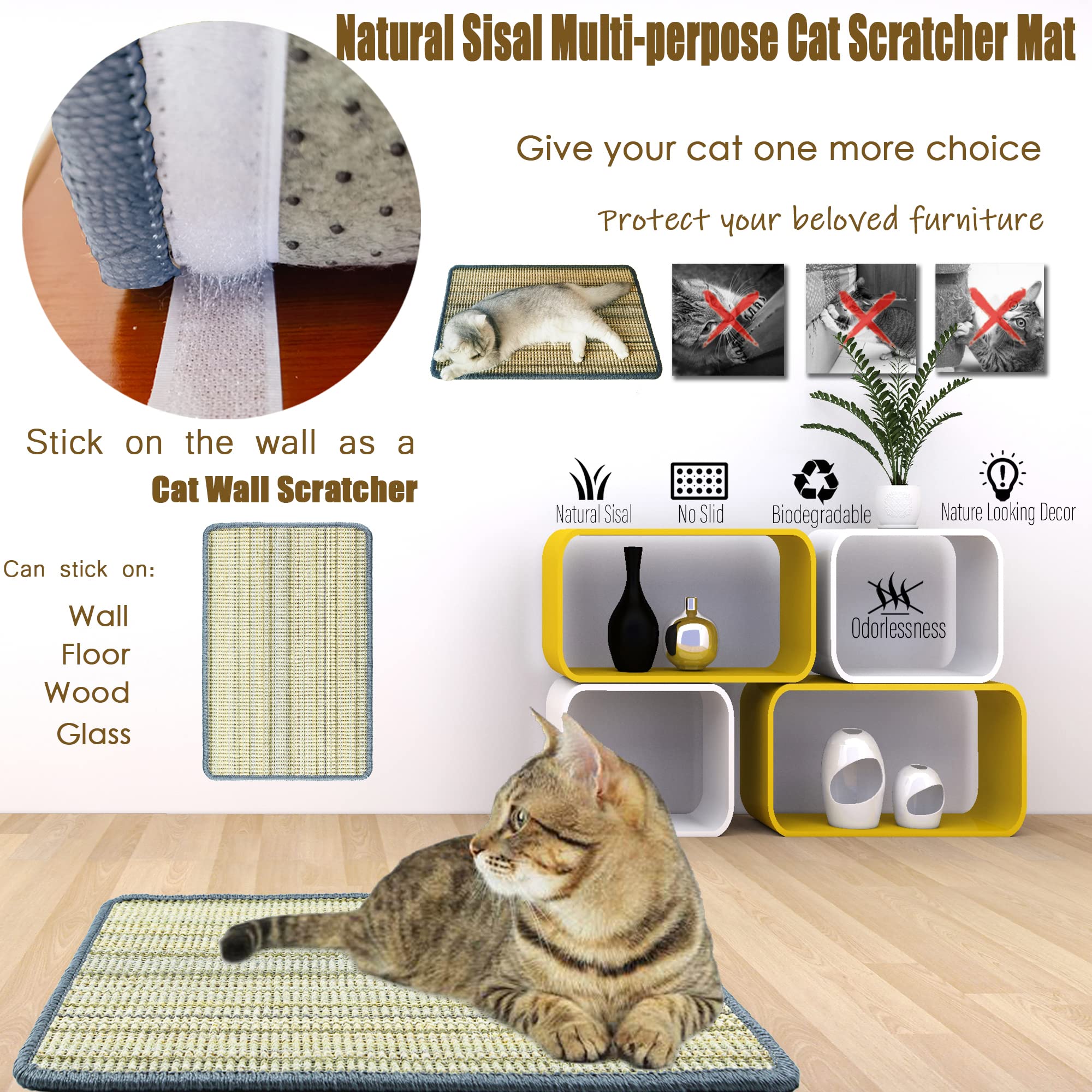 Pethave cat scratching pad easy-clean surface shown for quick maintenance