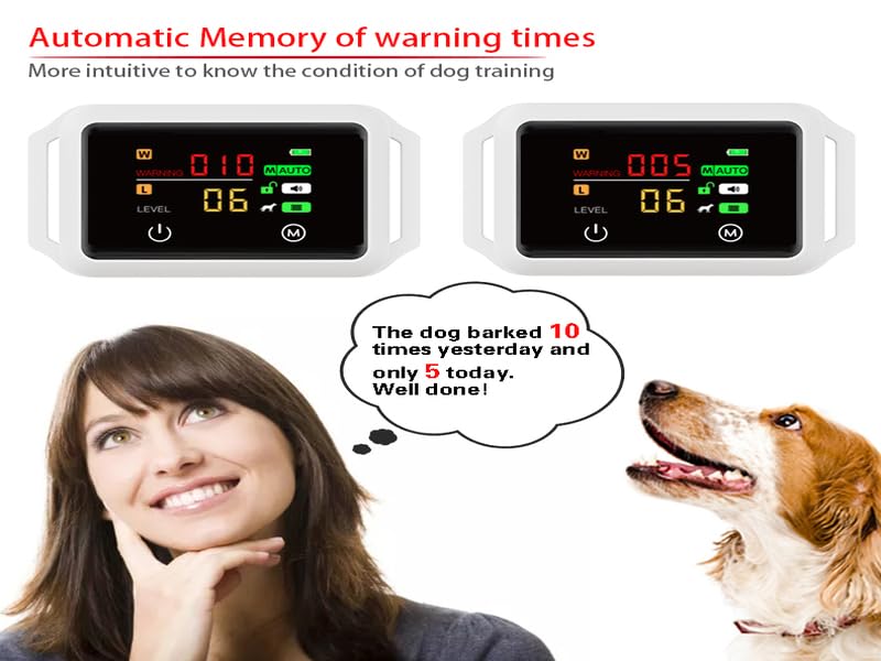 PETHEY Smart Dog Bark Collar waterproof design ideal for rain and snow.