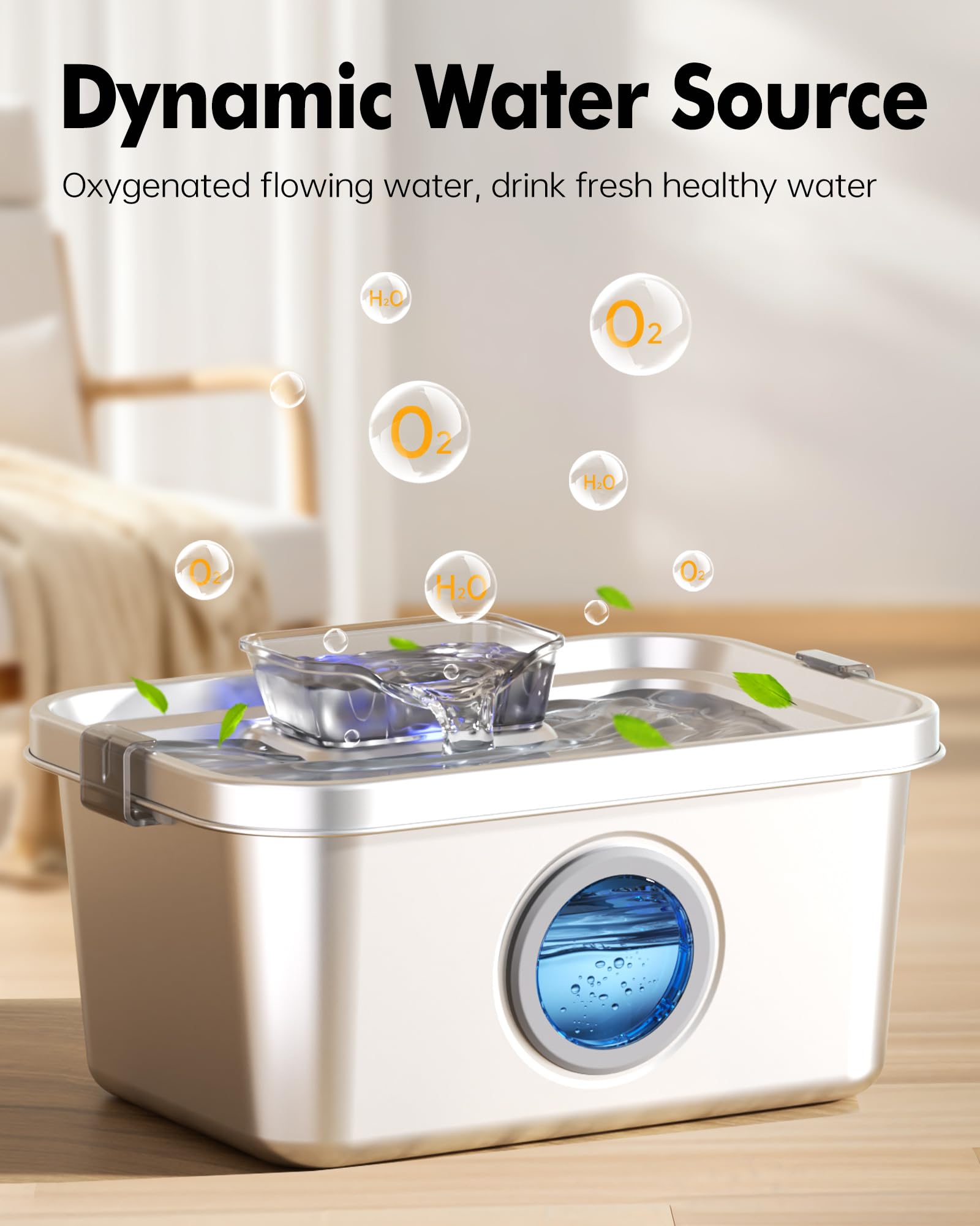 PETHIND quiet pump in action for peaceful pet hydration
