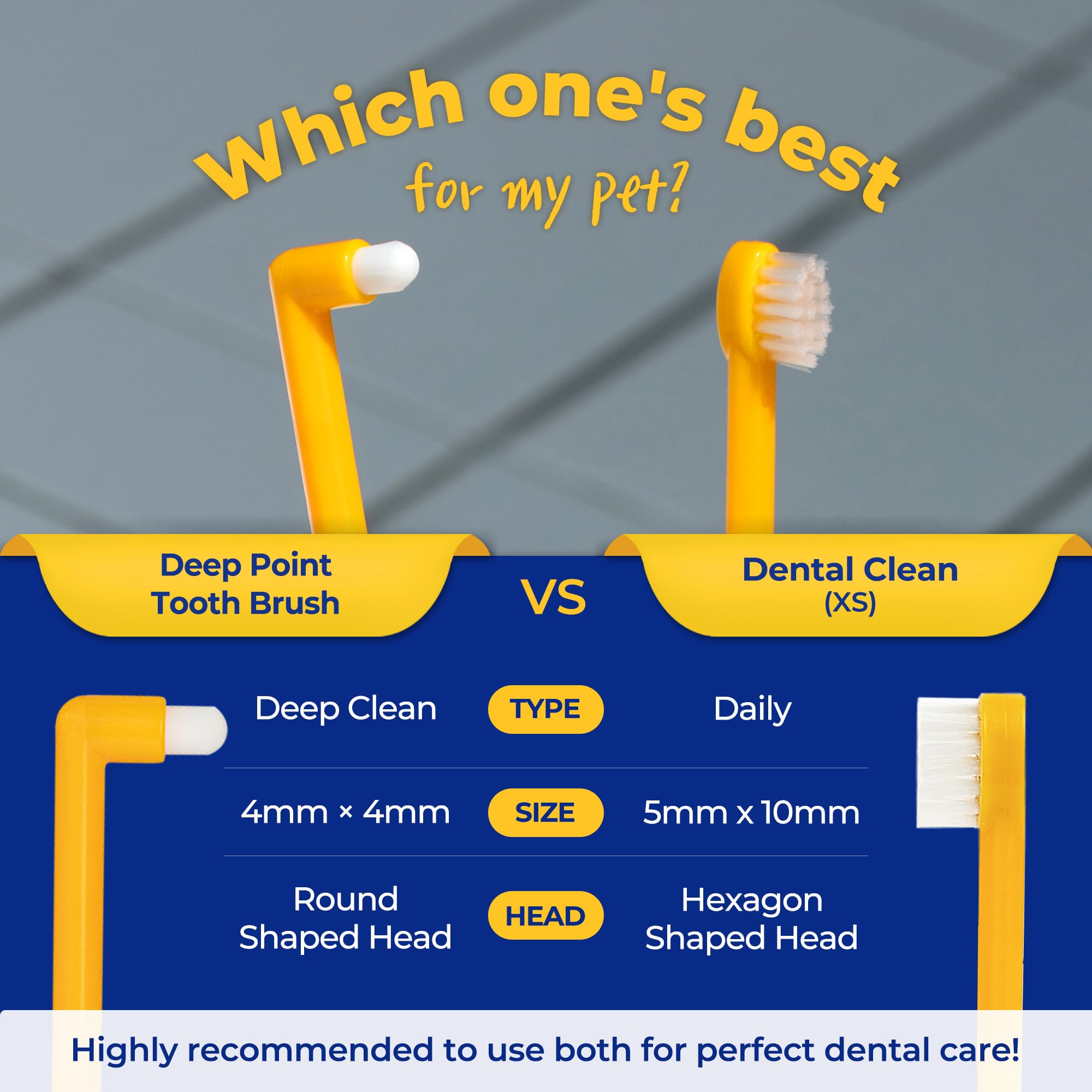 PETHROOM easy-to-use pet toothbrush supports daily dental care routine.