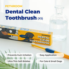 PETHROOM ergonomic hexagon handle provides secure grip during brushing sessions.