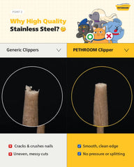 PETHROOM mango ergonómico de TPE para agarre cómodo