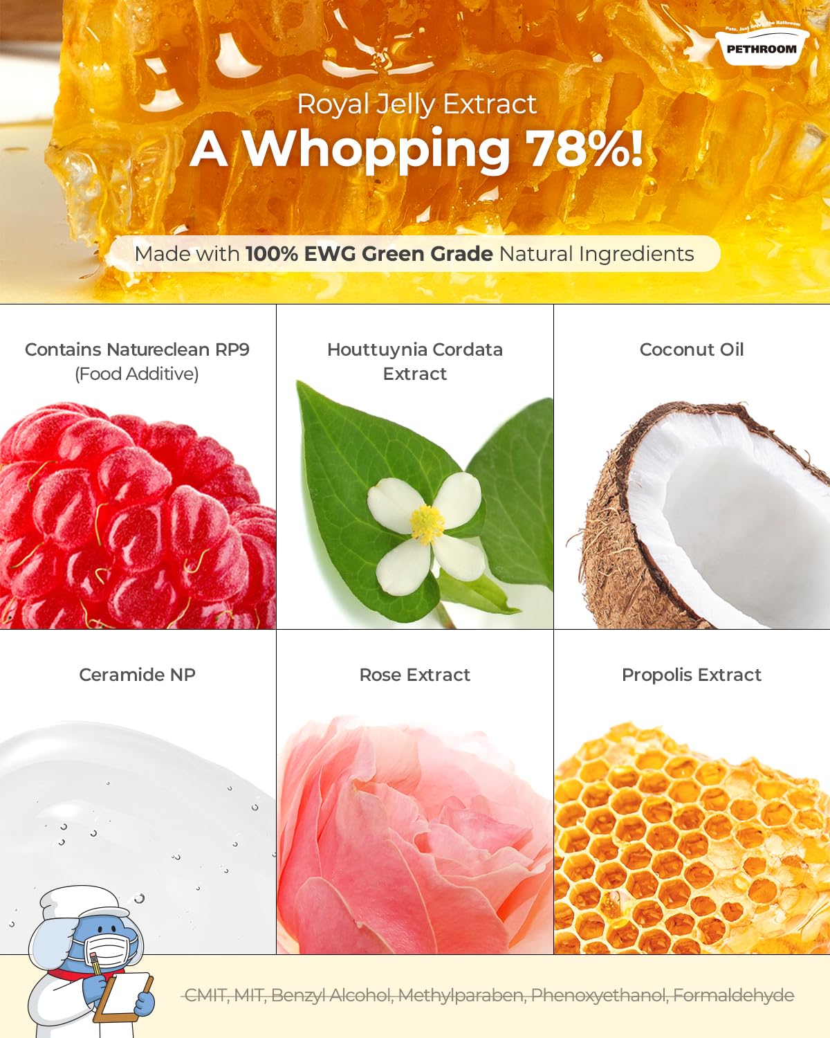 PETHROOM packaging image highlighting animal-safe formula