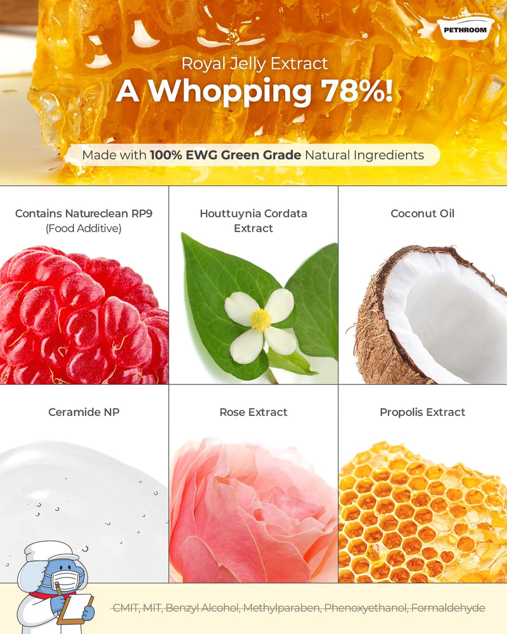 PETHROOM packaging image highlighting animal-safe formula