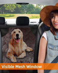 PETICON back-seat hammock keeps dogs contained and passengers comfortable.