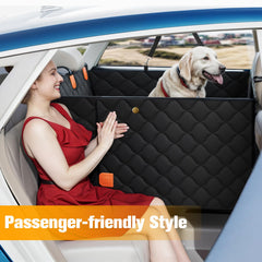 PETICON convertible back seat extender folded cover shows 2-in-1 flexibility.