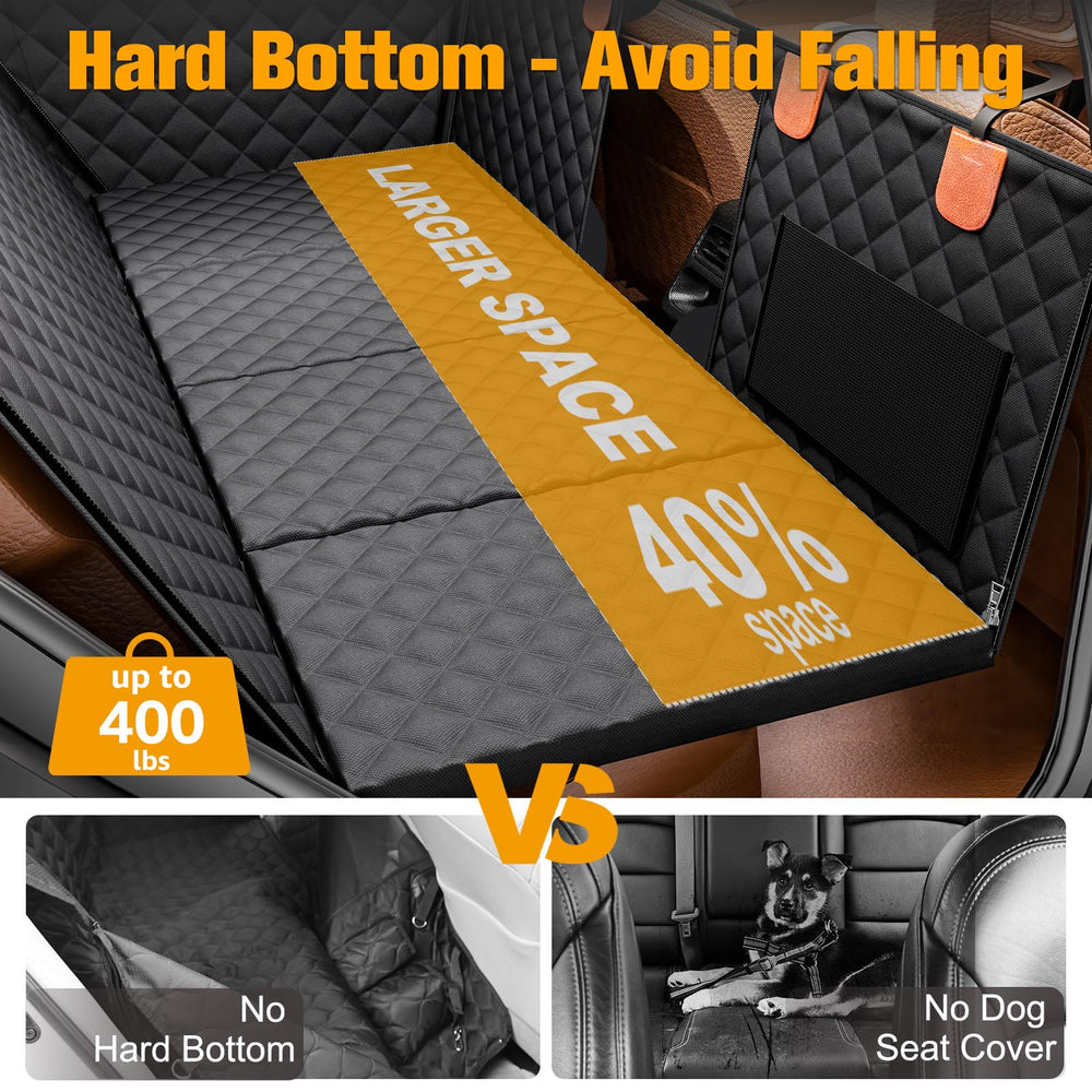 PETICON dog hammock is waterproof to protect upholstery from spills