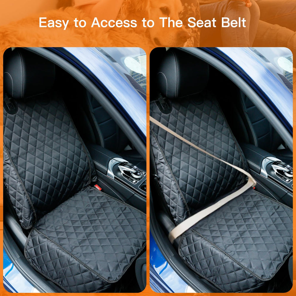 PETICON dog proof front seat cover provides urine protection across vehicle interiors.