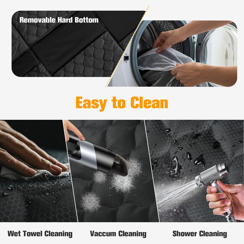 PETICON easy-clean-protects-car-interior after trips with damp cloth or vacuum.