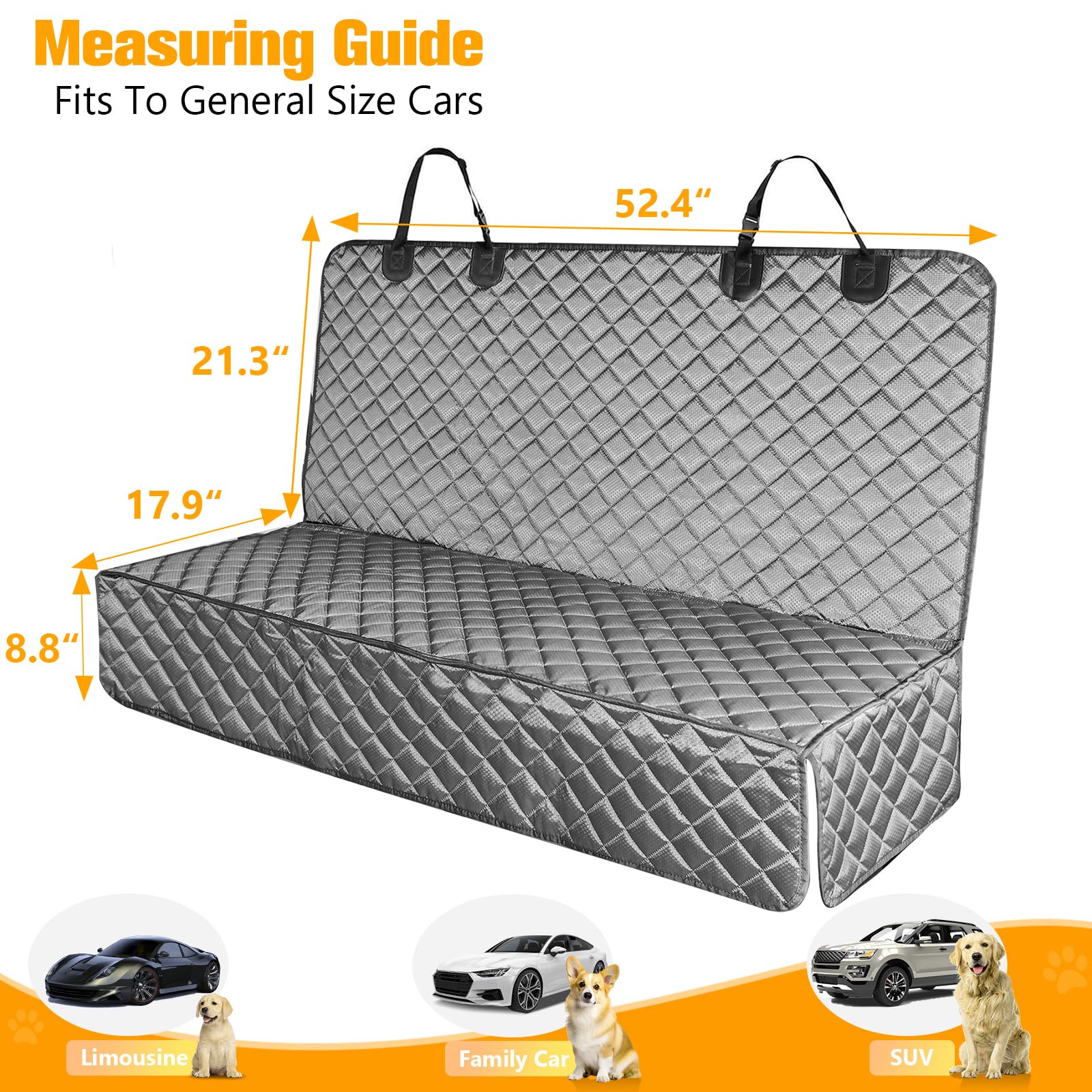 PETICON easy-install buckles and straps enable quick backseat setup