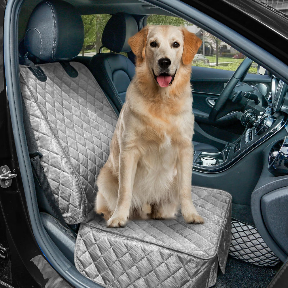 PETICON side flaps protect seat edges from scratches during pet entries.